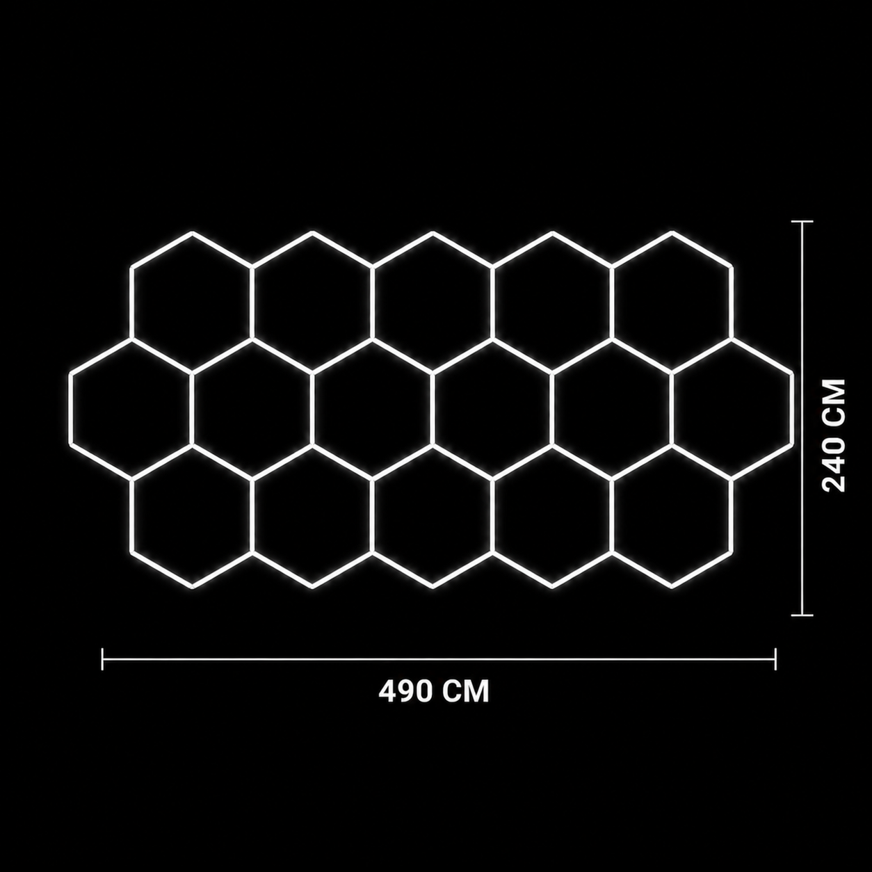 NORTHLUMEN® 16er Hexagon LED-Lichtsystem
