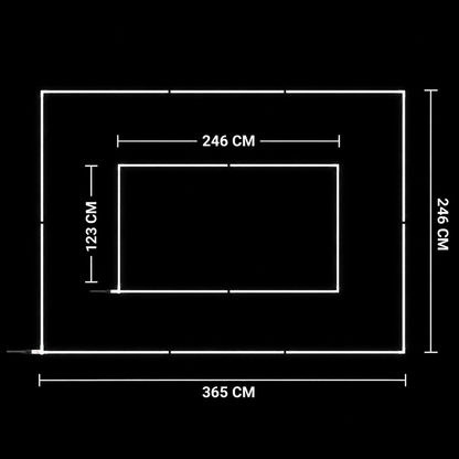 NORTHLUMEN® LED-Lichtsystem 246 × 365 cm
