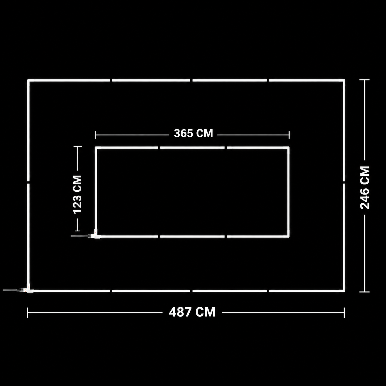 NORTHLUMEN® LED-Lichtsystem – 246 x 487 cm