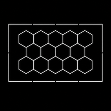 NORTHLUMEN® 14er Hexagon LED-Lichtsystem mit Rahmen