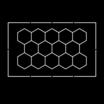 NORTHLUMEN® 14er Hexagon LED-Lichtsystem mit Rahmen
