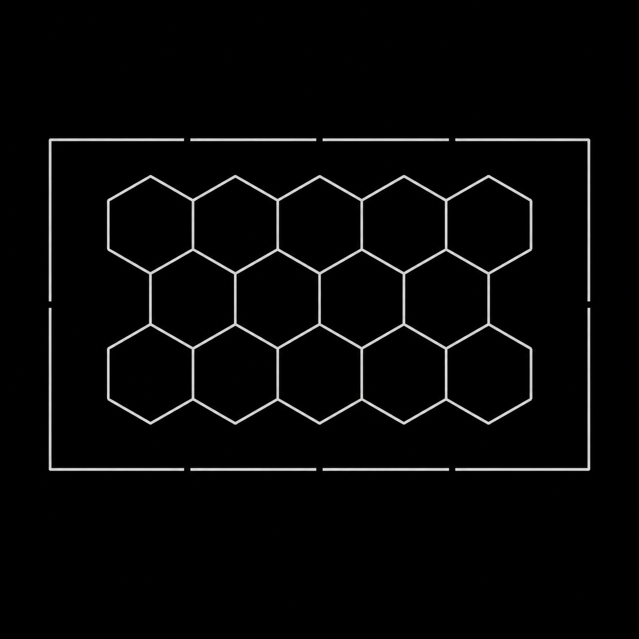 NORTHLUMEN® 14er Hexagon LED-Lichtsystem mit Rahmen