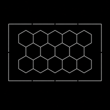 NORTHLUMEN® 14er Hexagon LED-Lichtsystem mit Rahmen