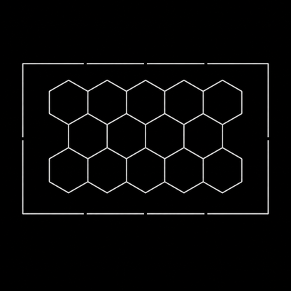 NORTHLUMEN® 14er Hexagon LED-Lichtsystem mit Rahmen